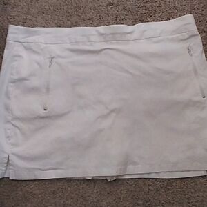 Ruby Road Golf Skort White 24W Pockets Stretch Tennis Pickleball Plus